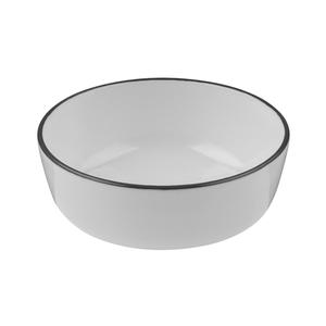 Mikasa Hospitality 5324475 ID Fine Modest Black Fine China 5 oz. Bowl - 1 Doz
