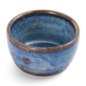 Mikasa Hospitality 5345003 F2D Nova Blue Porcelain 2 oz. Bowl - 1 Doz