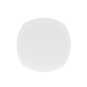 Mikasa Hospitality 5304723 Lola White Bone China 8in x 8in Square Plate - 2dz 