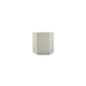 Mikasa Hospitality 5320800 Chic White Porcelain 3.15in x 2.95in x 2.95"H Platform Plate 