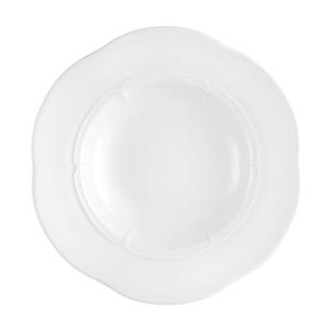 Mikasa Hospitality 001-728244 Versailles White Porcelain 13.5oz Deep Plate - 6 Each 