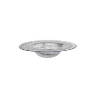 Mikasa Hospitality 1984-7 Ardacam Black & White Glass 25oz Plate - 4 Each 