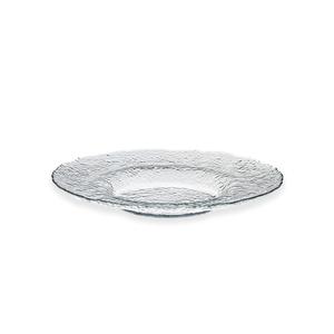 Mikasa Hospitality 2218-1 Ardacam Clear Glass 8.3in Dia. Hammered Plate - 16 Each 