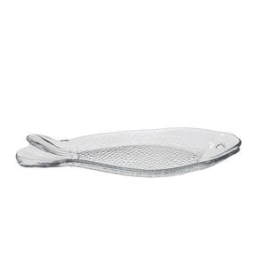 Mikasa Hospitality 5554-1 Ardacam Aquarium Clear Glass 17in x 8.1in Fish Plate - 8 Each 