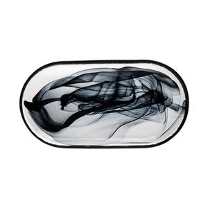 Mikasa Hospitality 8404-43 Ardacam Atlas Black Glass 10.8in Dia. Plate - 20 Each 