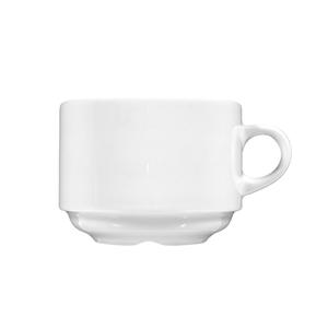 Mikasa Hospitality 001-183298 Seltmann White Porcelain 8.4 oz. Stackable Cup - 6 Each