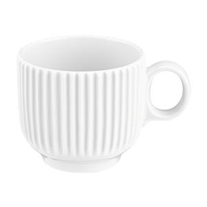 Mikasa Hospitality 001-780142 Sento Wave White Porcelain 10 oz. Mug - 6 Each