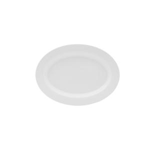 Mikasa Hospitality 5304739 Lola White Bone China 12in x 9in Oval Plate - 1dz 