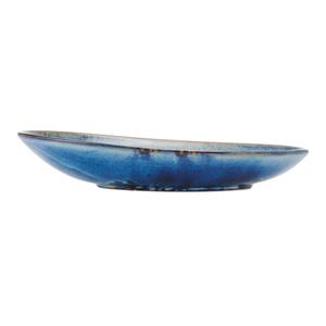 Mikasa Hospitality 5305636 Starlit Blue Vitrified Porcelain 12in x 8in Oval Platter 