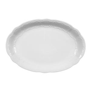 Mikasa Hospitality 001-605718 Seltmann White Porcelain 11.25in x 7in Oval Platter - 2 Each 