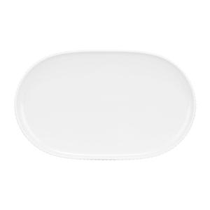 Mikasa Hospitality 001-780138 Sento Wave White Porcelain 13.1"x 8.1" Oval Platter