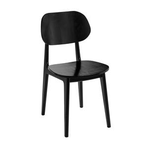 Flash Furniture XU-CH10367-3-BLK-GG Verona Black Mortise & Tenon Curved Back Dining Chair