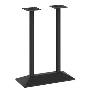 Flash Furniture XU-DG-TB002-OUT-BLK-GG Palis 27" x 15" Black Metal Dining Height Table Base