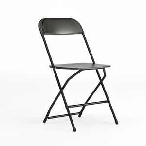 Flash Furniture 4-LE-L-3-W-BK-GG Hercules Black Big and Tall Folding Chair - Set Of 4 Chairs