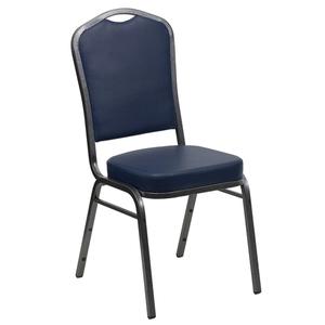 Flash Furniture FD-C01-SILVERVEIN-NY-VY-GG Hercules krowne Back Stacking Banquet Chair 