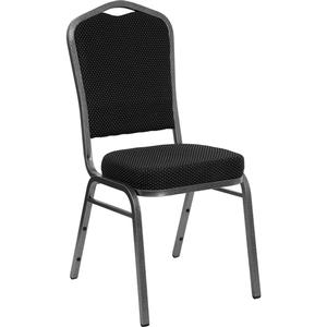 Flash Furniture FD-C01-SILVERVEIN-S076-GG Hercules krowne Back Stacking Banquet Chair 