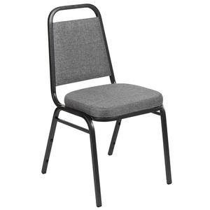 Flash Furniture FD-BHF-1-SILVERVEIN-BCG-GG Hercules Trapezoidal Back Stacking Banquet Chair