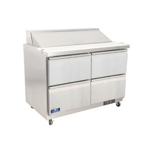 Arctic Air AST(D)48R 48in Refrigerated Sandwich / Salad Prep Table with 4 Drawers 