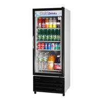 Turbo Air Commercial Glass Door Merchandiser Refrigerator 10cuft - TGM-11RV-N6 
