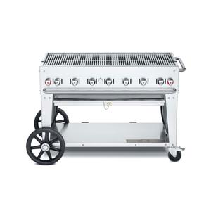 Crown Verity, Inc. 48in Stainless Steel Natural Gas Outdoor Charbroiler Grill - CV-MCB-48NG