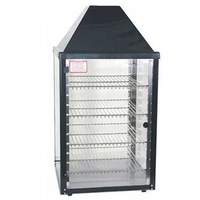 Wisco Food Warming Merchandiser 1 Door Black Cabinet 4 Shelves - 690-25