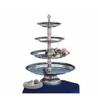 Apex Fountains Classic 4 Tier Appetizer Dessert Tray Stainless Stand - CLA20-161210-S