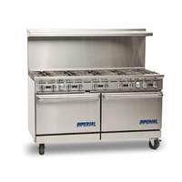Imperial 60in Gas 10 Burner Range With Two Standard Ovens - IR-10 