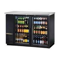 True 48in Two Section Back Bar Cooler with 2 Glass Doors - TBB-24-48G-HC-LD 