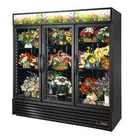 True 69 Cu.Ft Floral Display Cooler w/ 3 Sliding Glass Doors - GDM-69FC-HC-LD
