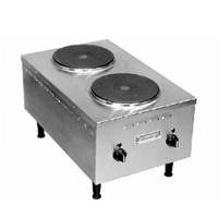 Grindmaster-Cecilware 15" Short Order Electric Stove Double Hot Plate - EL24SH