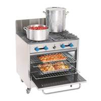 Comstock Castle 36in Two Burner Stock Pot Range with 18in Griddle & 31.5in Oven - FK430-18 