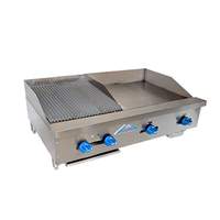 Comstock Castle 42" W Counter Top Combo W/ 24" Griddle & 18" Radiant Broiler - FHP42-24-1.5RB