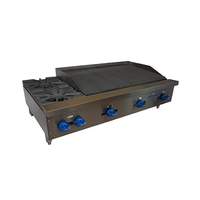 Comstock Castle 2 Burner & 36" Broiler Counter Top Combo 48" Unit - FHP48-3RB