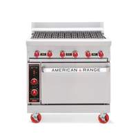 American Range 36in commercial Gas Range with 36in Cast Iron Grate Char-Broiler - AR-3RB 