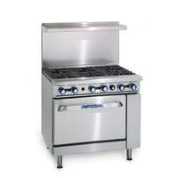 Imperial 36" Gas Range 2 Burners W/ 24" Thermostatic Griddle & Oven - IR-2-G24T