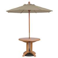 Grosfillex 7ft Push Up Patio Wooden Market Umbrella 1.5" Pole