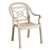 Grosfillex 12ea Victoria Patio Dining Arm Chairs Color Options
