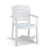 Grosfillex 1Dz Acadia Classic Outdoor Dining Armchair White