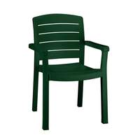 Grosfillex 1Dz Acadia Stack Patio Dining Arm Chairs Amazon Green