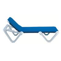 Grosfillex 2ea Nautical Outdoor Patio Sling Chaise Lounge Color Options