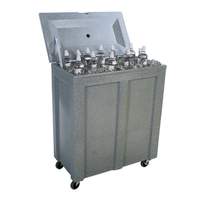 Iowa Rotocast Plastics Avalanche Merchandiser Can Bottle Cooler w/ Casters - IRP-300-HD