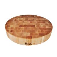 John Boos 18in Dia Round Maple Chopping Block Non-Reversible 3in Thick - CCB183-R 