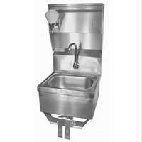 GSW USA 16x15 Hand Sink Stainless Knee Operated & Soap Dispenser NSF - HS-1615KC
