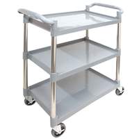 GSW USA Utility Bussing Cart Large Plastic w 4in Swivel Casters KD - C-23WL 