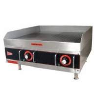 Grindmaster-Cecilware Electric Griddle 24x24x13 Heavy Duty Grooved / Flat Grill - HDECG2424
