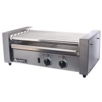 Adcraft 18 Hot Dog Roller Grill Stainless 7 Rollers & Dual Control - RG-07