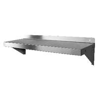 GSW USA 12x72 Stainless Wall Mount Shelving with Mounting Brackets - WS-W1272 