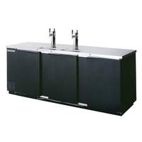 Beverage Air 5 Keg Capacity Direct Draw Cooler w/ 2 Dual Faucet Columns - DD94HC-1-B