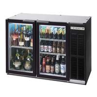 beverage-air 12.4cuft Two Section Black Finish Shallow Depth Bar Cooler - BB48HC-1-B 