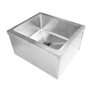 GSW USA 24" Floor Mounted Stainless Steel Mop Sink w/ 20" Bowl - SE2424FM